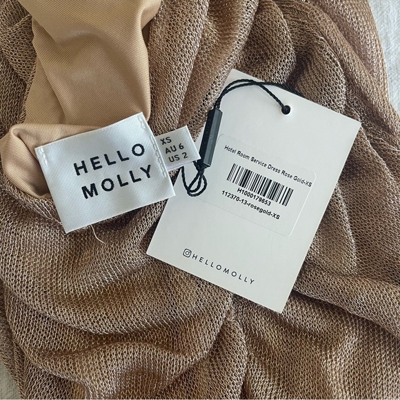 Hello Molly Rose Gold Mini Dress - Picture 5 of 7